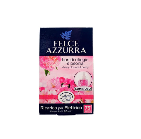 Felce Azzurra Fest & Flüssig 2x Felce Azzurra - Aria Di Casa, Ricarica Per Diffusore Elettrico, FIORI DI CILIEGIO & PEONIA 20ml Nachfüllpackung für elektrischen Diffusor  SONDERANGEBOT 8001280308420