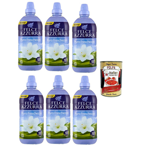 Felce azzurra Pure Freshness Weichspüler Konzentrat 6x900ml Original italienisch Haushalt