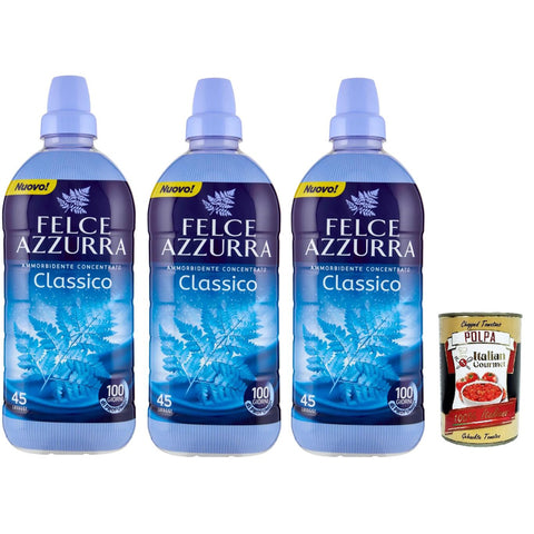 Felce Azzurra Ammorbidente Concentrato Classico, Konzentrierter Weichspüler Classic 3x 900 ml italienisch Original