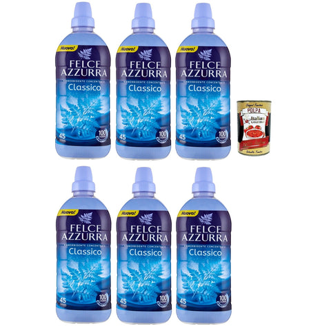Felce azzurra Ammorbidente Concentrato Classico, Konzentrierter Weichspüler Classic 6x900ml Original italienisch Haushalt