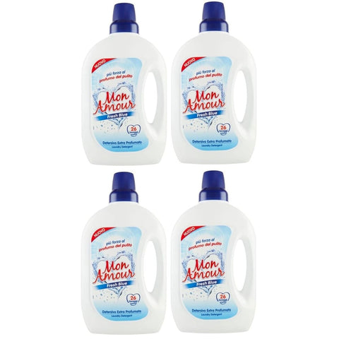 Felce Azzurra Flüssiger Weichspüler Felce Azzurra Pack Mon Amour Fresh Blue Detersivo, Flüssigwaschmittel 26 Wäschen 1,560 L Flüssiger Weichspüler italienisch Original 8001280070549