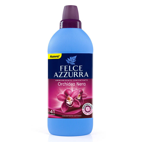 Felce Azzurra - Weichspülerkonzentrat aus Seide und schwarzer Orchidee raffinierter Duft weiche Kleidung - 41 Waschgänge - 1025 ml italienisch Original