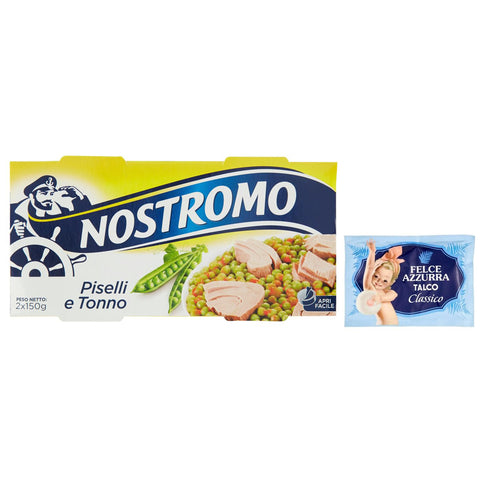 Felce Azzurra 5er Pack Nostromo Tonno e Piselli Fertiggericht mit Thunfisch und Erbsen 2x150g Original italienisch Feinkost