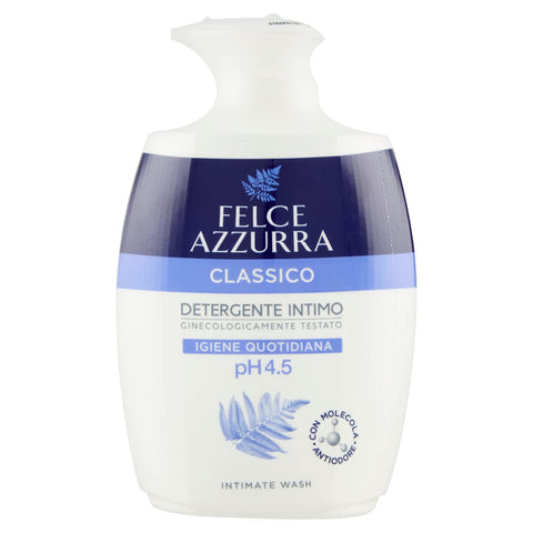 Felce Azzurra Klassisches Intimo Reinigungsmittel pH Wert 4, 5 tägliche Hygiene 1x250ml Original italienisch Intimduschen