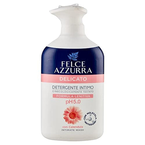 Felce Azzurra Intimduschen Paglieri Felce Azzurra Detergente Intimo Delicato Sanfter Intimreiniger Intimseife mit Ringelblume pH 5.0 Gynäkologisch Getestet 250ml 8001280022050