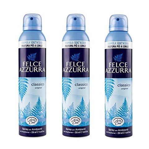 Felce azzurra Aria Casa Raumerfrischer Talco Classico Raumspray Duft 3x 250ml Original italienisch