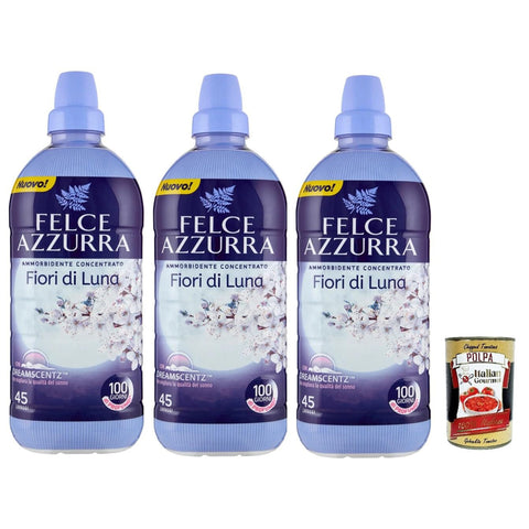 Felce Azzurra Ammorbidente Concentrato Fiori Di Luna, Weichspüler Konzentrat Duftende, 45 Washes, 3x 900 Ml italienisch Original