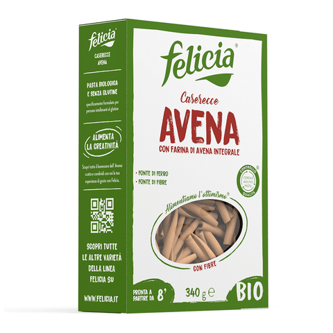 Felicia pasta 3x Felicia Caserecce con Avena Integrale BIO-Pasta mit Vollkornhafer 250gr 8032804430907