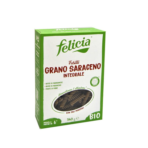 Felicia pasta 3x Felicia Fusilli di Grano saraceno Integrale 100 % Bio-Buchweizennudeln 250 g 8032804432017