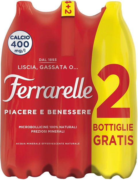 Ferrarelle Wasser 150 x 6, 900 cl Original italienisch