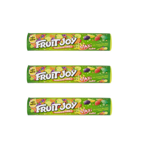 Ferrero Caramelle e cioccolato 3x MHD 03/2025 Fruit Joy Maxi tubo Verschiedene Fruchtsaftgummis, 125g Maxitube