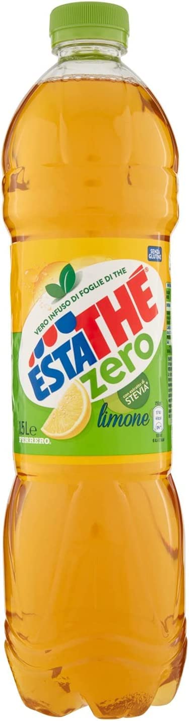 Ferrero Eistee Zitrone The' Limone PET 1 ESTATHE Zero tea ohne Zucker 5 L 6x italienisch Original