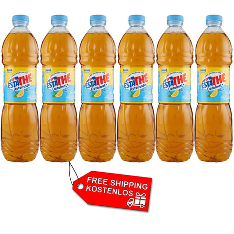 Ferrero Eistee 6x Ferrero Estathè Thè Deteinato al Limone Entkoffeinierter Zitronentee PET 1,5Lt 80135401