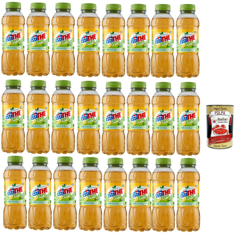 Estathe Thè Limone zero, Eistee The' Zitrone ohne Zucker PET Einweg 24x400ml Original italienisch Getränk