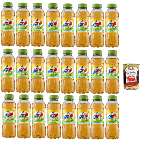 Estathe Thè Limone zero, Eistee The' Zitrone ohne Zucker PET Einweg 24x400ml Original italienisch Getränk