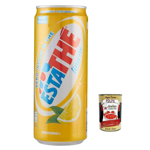 Ferrero Eistee Ferrero Eistee Zitrone The' Limone Dose 330 ml ESTATHE tea the erfrischend 48x Original italienisch inkl. Italian Gourmet Polpa 400g 8000500267363