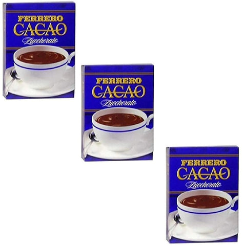 Ferrero Cacao zuccherato Kakaopulver schokolade 3x 75 g italienisch Original