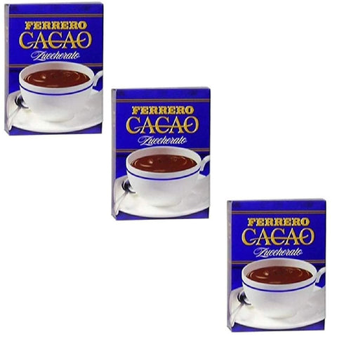 Ferrero Cacao zuccherato Kakaopulver schokolade 3x 75 g italienisch Original