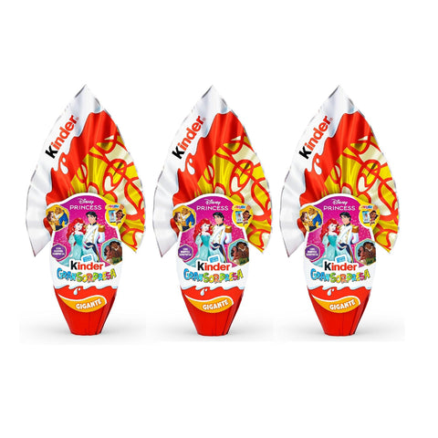 Ferrero Kinder GranSorpresa Gigante Disney Princess Doppel Überraschungs Osterei aus Milchschokolade 3x 320 g italienisch Original