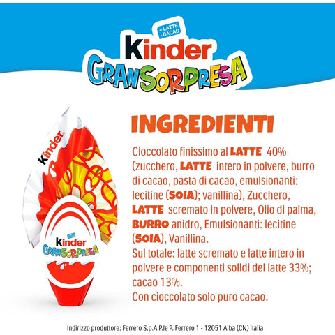 Ferrero Kinder GranSorpresa Gigante Disney Princess Doppel Überraschungs Osterei aus Milchschokolade 3x 320 g italienisch Original