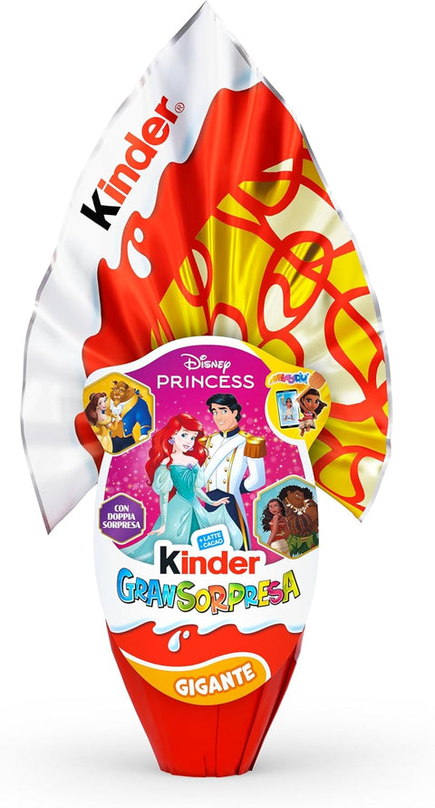 Ferrero Kategorien Kinder GranSorpresa Gigante Disney Princess Doppel-Überraschungs-Osterei aus Milchschokolade, 320 g
