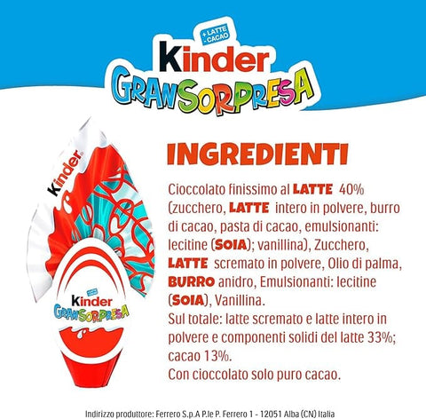 Ferrero Kategorien Kinder GranSorpresa Maxi One Piece Funko Pop One Piece Überraschungs-Osterei aus feinster Milchschokolade, 220 g