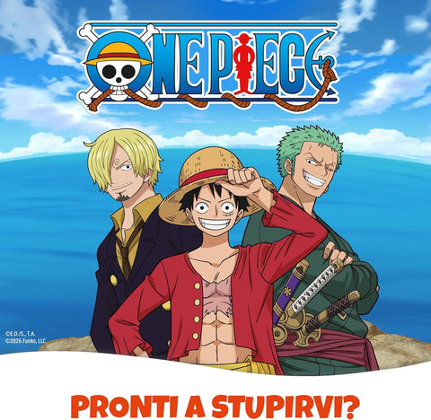 Ferrero Kategorien Kinder GranSorpresa Maxi One Piece Funko Pop One Piece Überraschungs-Osterei aus feinster Milchschokolade, 220 g