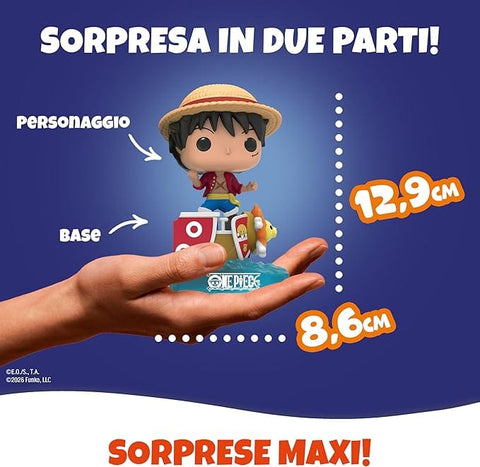 Ferrero Kategorien Kinder GranSorpresa Maxi One Piece Funko Pop One Piece Überraschungs-Osterei aus feinster Milchschokolade, 220 g