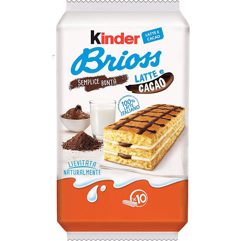 Ferrero Kinder Brioss Kuchen mit Milch und kakao kekse cookies riegel 10x30g Original italienisch