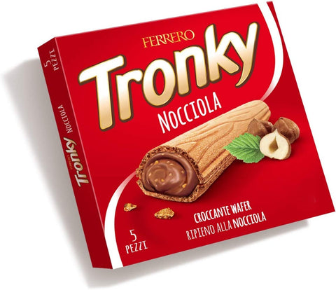 Ferrero Tronky packung Riegel Haselnuss Schokoriegel kekse kuchen schoko waffeln 5x20g Original italienisch