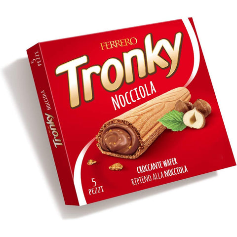 Ferrero Tronky packung Riegel Haselnuss Schokoriegel kekse kuchen schoko waffeln 5x20g Original italienisch