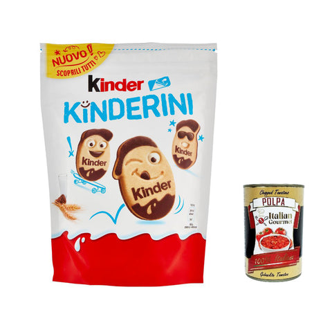 Ferrero Kinder Kinderini kekse cookies, Shortbread in Milch und Kakao 250 g italienisch Original