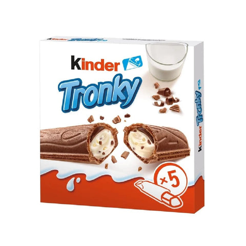 Ferrero Kekse MHD 11/09/2026 Ferrero Kinder Tronky Kakaowaffel, cremige Milchfüllung mit Keksstücken 90 g 8000500384794