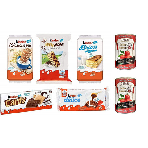 Ferrero Testpaket Kinder Brioss Colazione più Panecioc Delice Cards Snack 1 Stk Original italienisch Kekse