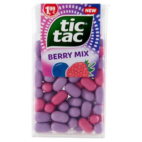 Ferrero TIC TAC Berry Mix Pastillen Himbeer & Heidelbeergeschmack 10x 49g italienisch Original