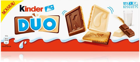 Ferrero Special Kinder Duo Keks mit Milch und weißer Schokolade überzogen 6x 150 g italienisch Original
