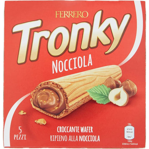 Ferrero Riegel Ferrero Tronky Riegel Haselnuss Schokoriegel kekse kuchen schoko waffeln 5x 18g 6x Original italienisch 8000500205051