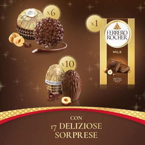 Ferrero Schokolade Ferrero Rocher Calza Strumpf – 17 Ferrero-Spezialitäten | Befana-Geschenkidee  255 g 8000500456446