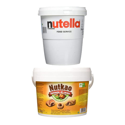 3 kg Jumbo Becher Nutella Ferrerro Brotaufstrich XXL Nougatcreme Ferrero 1x3kg Original italienisch Gebäck