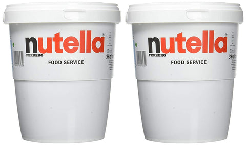 Ferrero Schokoladenaufstrich Ferrero nutella big family eimer, 3 kg (packung mit 2)