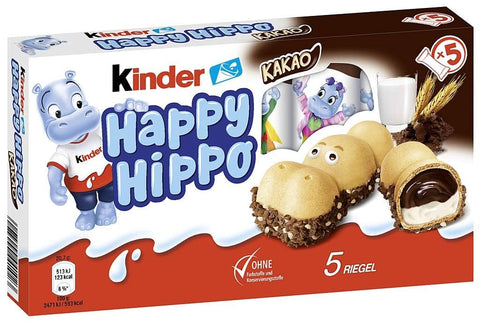 Ferrero Kinder Happy Hippo Kakao Creme ( /3x3 27oz) 3er Pack 3x103,5g italienisch Original