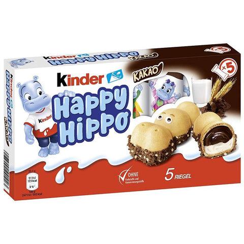Ferrero Kinder Happy Hippo Kakao Creme ( /3x3 27oz) 3er Pack 3x103,5g italienisch Original