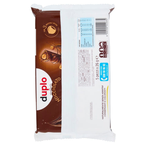 Ferrero Schokoladenriegel 6x Ferrero Duplo Nocciolato 5 x 26 g 8000500022634