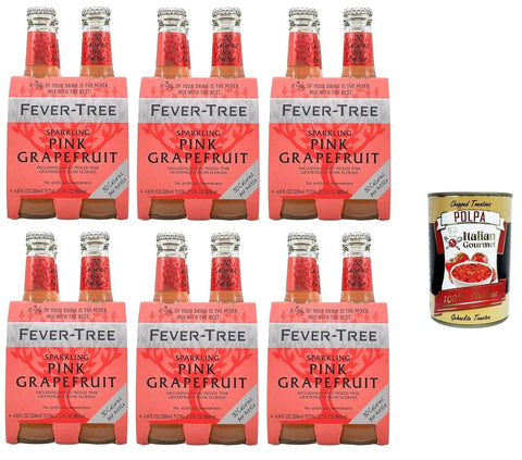 Fever-Tree Fruchtsäfte FEVER-TREE Sparkling Pink Grapefruit Mixer, 24x 20cl + Italian Gourmet Polpa 400g 812136030277