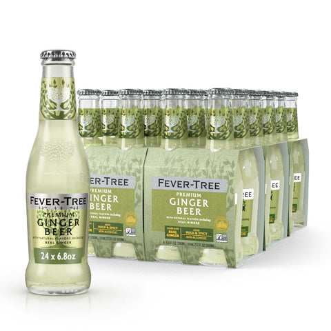 Fever-tree Premium Ingwerbier, ohne künstliche Süßstoffe, Aromen oder Konservierungsstoffe, 24 ml italienisch Original