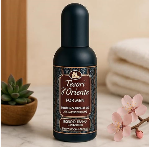 Tesori D'oriente Ebano & Ginseng 100ml, frischer und holzig-aromatischer Duft 12x 100ml