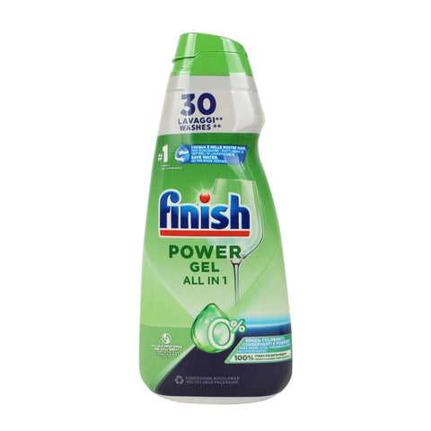 Finish Waschmittel Finish Power Gel 0% liquido lavastoviglie Geschirrspülmittel 30 Spülgänge 600 ml SONDERANGEBOT 8002910052935