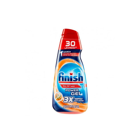 Finish Waschmittel Finish Power Gel Antiodore All in 1 Max Geschirrspülmittel Anti-Geruch 30 Spülungen SONDERANGEBOT 8002910060107