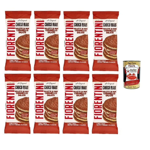 Fiorentini Desserts Fiorentini Gallette di mais ricoperte di caramello salato Mit gesalzenem Karamell überzogene Maiskuchen 8x 68gr italienisch Original 8002885002232