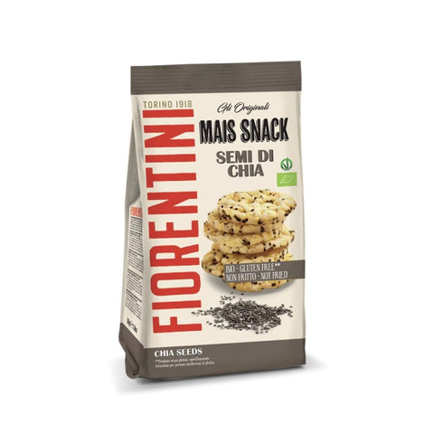 FIORENTINI Reiswaffeln 16x Fiorentini gli Originali Mais Snack Semi di Chia 50g Mais-Snack Chiasamen 50g + Italian Gourmet polpa 400g 8002885001655
